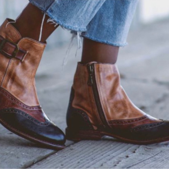 Bed Stu Shoes - BedStu Odessa Leather Ankle Bootie Size 7